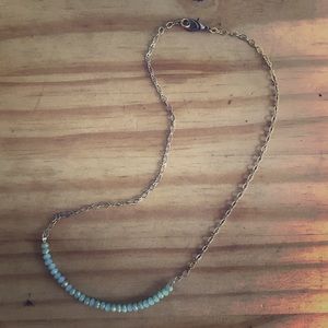Blue Stone Gold Necklace